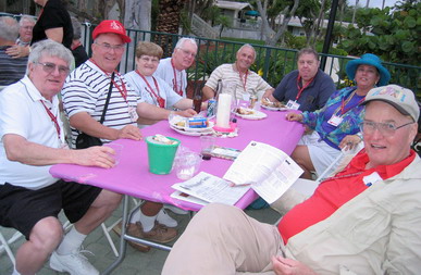 John, Gene, Monica, John, Melvin, Euene, friend, Brian