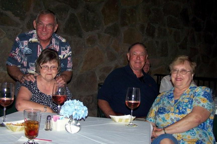 John, Chris, David, wife