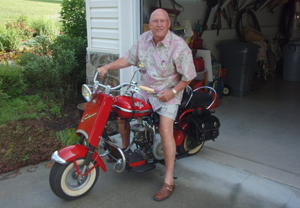 Macy on scooter