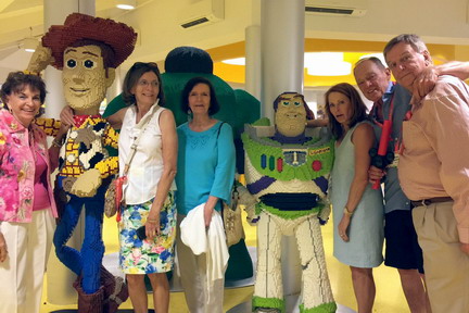 Louan, Woody, Peg, Annette,Buzz, Yvonne, Ross, Harry
