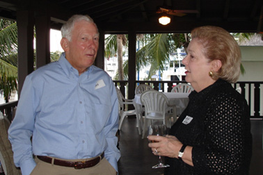 Bob Wright with Susan K Kelly at BonVoyage
