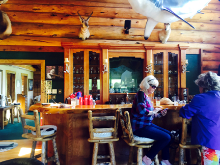 the bar