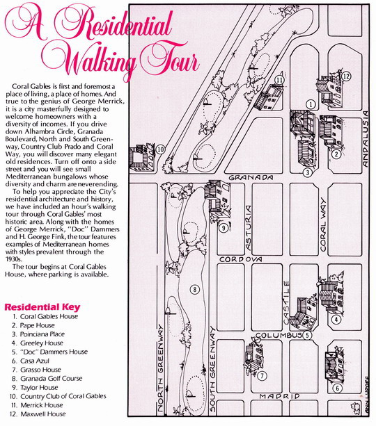 Residential Walking tour map